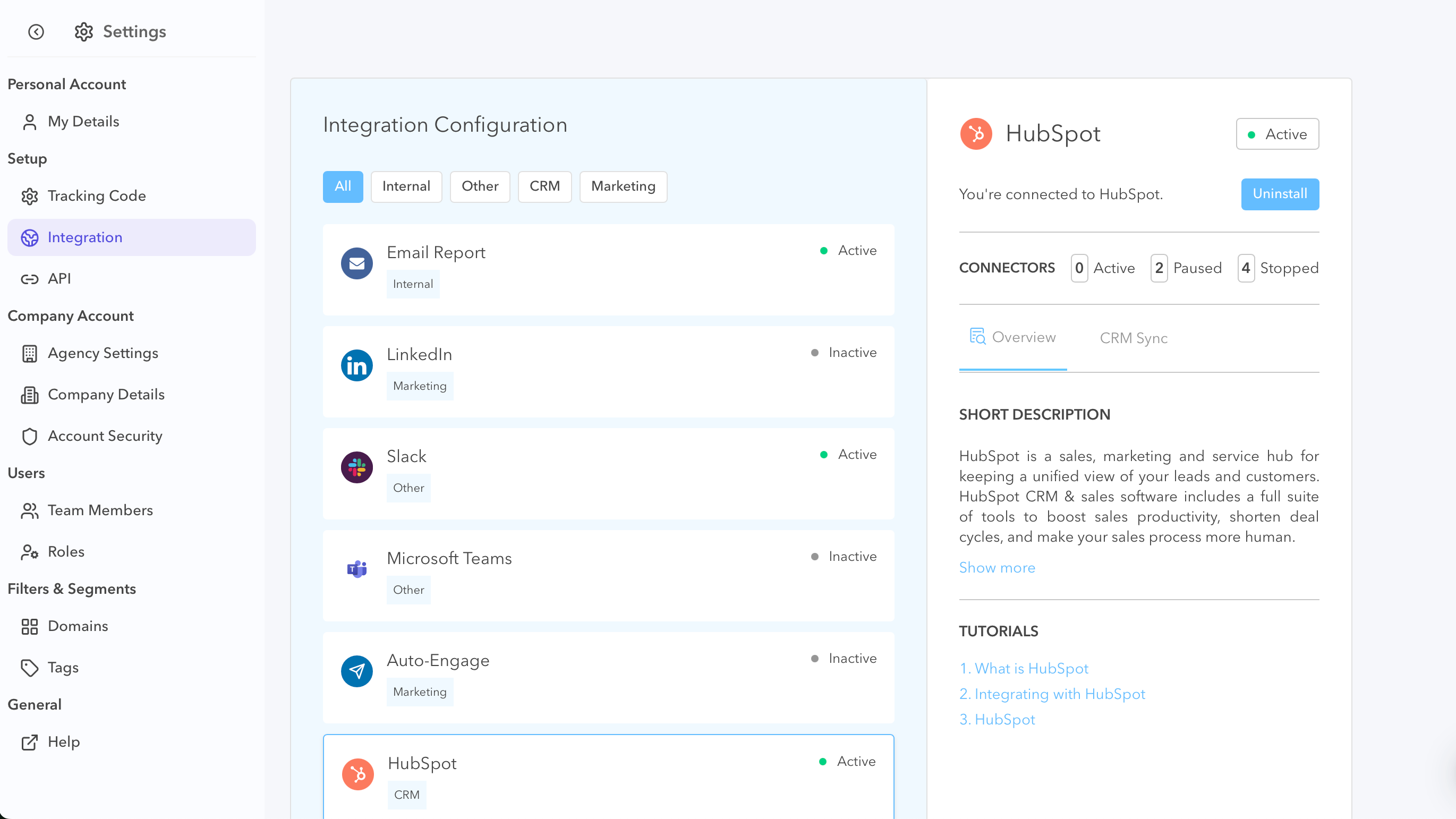 Albacross Integration Hub